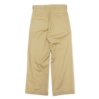 画像2: EVCON（エビコン）2TUCK WIDE TROUSERES（2タックワイドトラウザーズ）”Highcount Twill" / BEIGE（ベージュ）