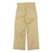 画像2: EVCON（エビコン）2TUCK WIDE TROUSERES（2タックワイドトラウザーズ）”Highcount Twill" / BEIGE（ベージュ） (2)