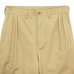 画像4: EVCON（エビコン）2TUCK WIDE TROUSERES（2タックワイドトラウザーズ）”Highcount Twill" / BEIGE（ベージュ） (4)
