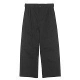 EVCON（エビコン）2TUCK WIDE TROUSERES（2タックワイドトラウザーズ）”Highcount Twill" / BLACK（ブラック）