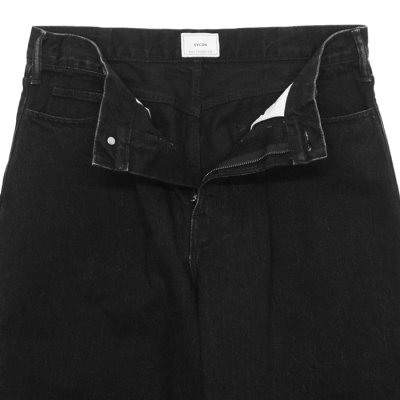画像5: EVCON（エビコン）1TUCK BAGGY DENIM（1タックバギーデニム）”BIO" / BLACK（ブラック）