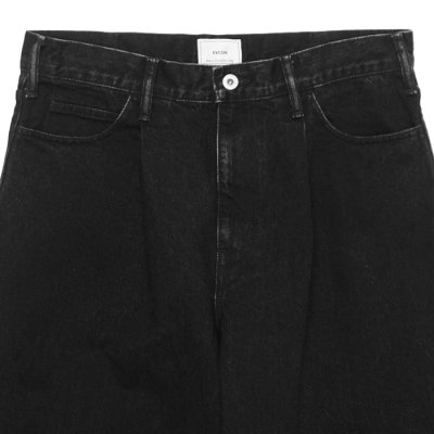 画像4: EVCON（エビコン）1TUCK BAGGY DENIM（1タックバギーデニム）”BIO" / BLACK（ブラック）