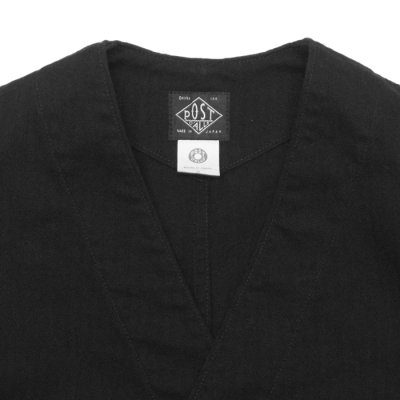 画像4: Post O'Alls（ポストオーバーオールズ）POST Chinois Travail 2 DV（ポストシノワトラバイル 2 DV） "mini HBT" / Black（ブラック）