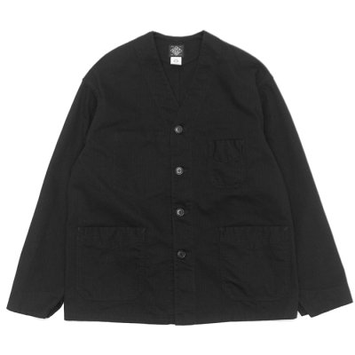 画像1: Post O'Alls（ポストオーバーオールズ）POST Chinois Travail 2 DV（ポストシノワトラバイル 2 DV） "mini HBT" / Black（ブラック）