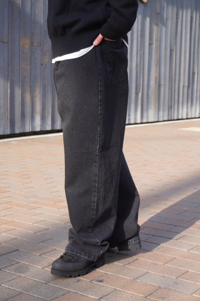 画像11: EVCON（エビコン）1TUCK BAGGY DENIM（1タックバギーデニム）”BIO" / BLACK（ブラック）