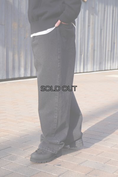 画像11: EVCON（エビコン）1TUCK BAGGY DENIM（1タックバギーデニム）”BIO" / BLACK（ブラック）