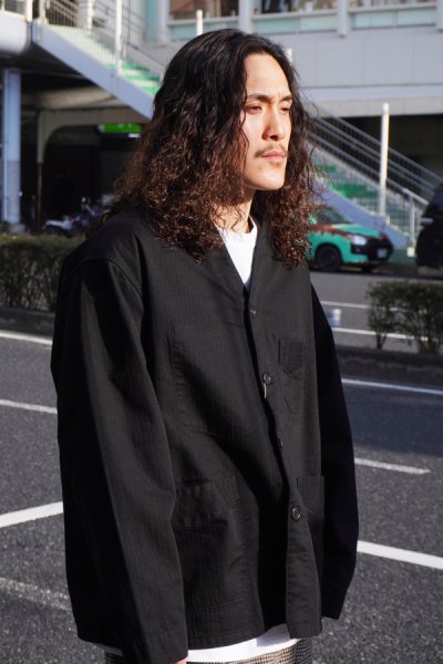 画像9: Post O'Alls（ポストオーバーオールズ）POST Chinois Travail 2 DV（ポストシノワトラバイル 2 DV） "mini HBT" / Black（ブラック）