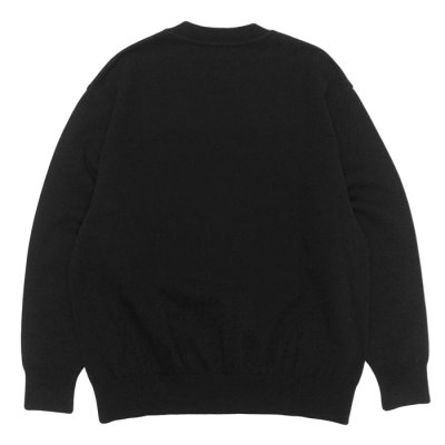 画像2: Yonetomi NEW BASIC（ヨネトミニューベーシック）WAVE COTTON KNIT PULLOVER（ウェーブコットンニットプルオーバー）/ Black（ブラック）