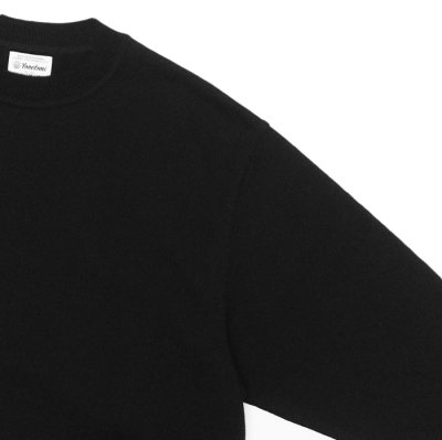 画像4: Yonetomi NEW BASIC（ヨネトミニューベーシック）WAVE COTTON KNIT PULLOVER（ウェーブコットンニットプルオーバー）/ Black（ブラック）