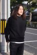 画像7: Yonetomi NEW BASIC（ヨネトミニューベーシック）WAVE COTTON KNIT PULLOVER（ウェーブコットンニットプルオーバー）/ Black（ブラック） (7)
