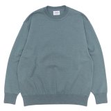 Yonetomi NEW BASIC（ヨネトミニューベーシック）WAVE COTTON KNIT PULLOVER（ウェーブコットンニットプルオーバー）/ Gray（グレー）