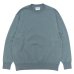 画像1: Yonetomi NEW BASIC（ヨネトミニューベーシック）WAVE COTTON KNIT PULLOVER（ウェーブコットンニットプルオーバー）/ Gray（グレー） (1)