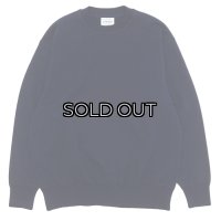 Yonetomi NEW BASIC（ヨネトミニューベーシック）WAVE COTTON KNIT PULLOVER（ウェーブコットンニットプルオーバー）/ Navy（ネイビー）