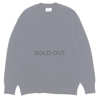 画像1: Yonetomi NEW BASIC（ヨネトミニューベーシック）WAVE COTTON KNIT PULLOVER（ウェーブコットンニットプルオーバー）/ Navy（ネイビー）