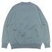 画像2: Yonetomi NEW BASIC（ヨネトミニューベーシック）WAVE COTTON KNIT PULLOVER（ウェーブコットンニットプルオーバー）/ Gray（グレー） (2)