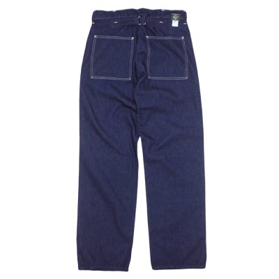 画像2: Post O'Alls（ポストオーバーオールズ）SWEETBEAR Bandtop（スイートベアーバンドトップ）"8oz Denim" / Indigo（インディゴ）【裾上げ無料】