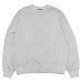 画像1: EVCON（エビコン）Pigment Crew Sweat（ピグメントクルースウェット）”Pigment Dye・BIO Processing" / Lt,Gray（ライトグレー） (1)