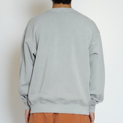 画像7: EVCON（エビコン）Pigment Crew Sweat（ピグメントクルースウェット）”Pigment Dye・BIO Processing" / Lt,Gray（ライトグレー）
