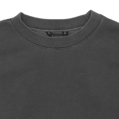 画像3: EVCON（エビコン）Pigment Crew Sweat（ピグメントクルースウェット）”Pigment Dye・BIO Processing" / Black（ブラック）