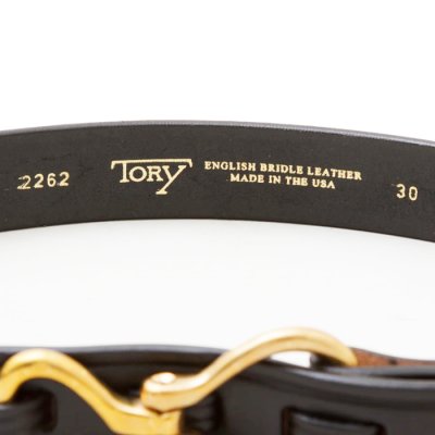 画像4: TORY LEATHER（トリーレザー）11/4 Hoop Pick Belt（フープピックベルト）/ Black×Brass（ブラック×ブラス）
