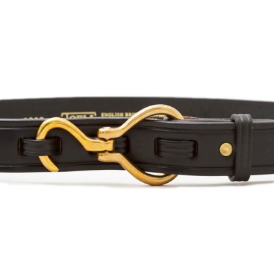 画像3: TORY LEATHER（トリーレザー）11/4 Hoop Pick Belt（フープピックベルト）/ Black×Brass（ブラック×ブラス）