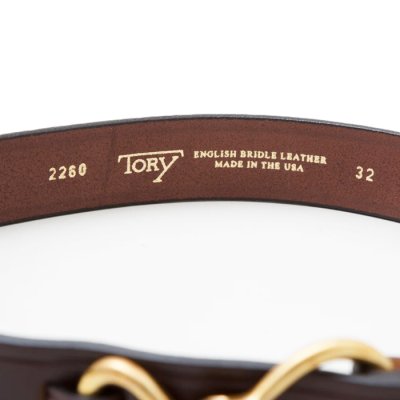 画像3: TORY LEATHER（トリーレザー）11/4 Hoop Pick Belt（フープピックベルト）/ Havana×Brass（ハバナブラウン×ブラス）