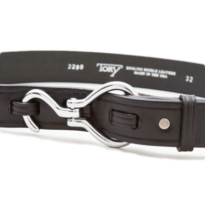 画像3: TORY LEATHER（トリーレザー）11/4 Hoop Pick Belt（フープピックベルト）/ Black×Nickel（ブラック×ニッケル）
