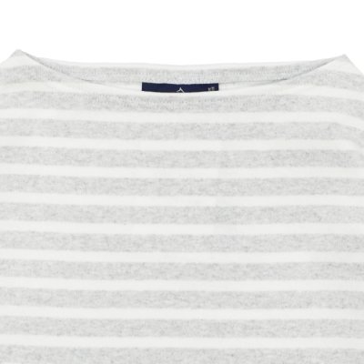 画像3: SAINT JAMES（セントジェームス）OUESSANT LOOSE（ウエッソン・ルーズ）/ GRIS CL×NEIGE（杢ライトグレー×ホワイト）