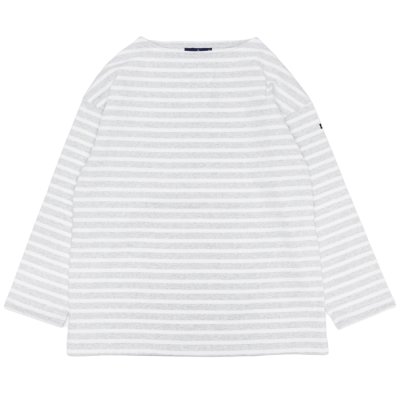 画像1: SAINT JAMES（セントジェームス）OUESSANT LOOSE（ウエッソン・ルーズ）/ GRIS CL×NEIGE（杢ライトグレー×ホワイト）