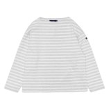 SAINT JAMES（セントジェームス）OUESSANT LOOSE（ウエッソン・ルーズ）"Women" / GRIS CL×NEIGE（杢ライトグレー×ホワイト）