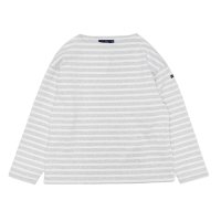 SAINT JAMES（セントジェームス）OUESSANT LOOSE（ウエッソン・ルーズ）"Women" / GRIS CL×NEIGE（杢ライトグレー×ホワイト）