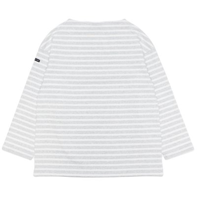 画像2: SAINT JAMES（セントジェームス）OUESSANT LOOSE（ウエッソン・ルーズ）/ GRIS CL×NEIGE（杢ライトグレー×ホワイト）