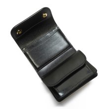 他の写真1: WILD SWANS（ワイルドスワンズ）ENO mini（イーノミニ）ミニ3つ折りウォレット"サドルプルアップ"/Black（ブラック）