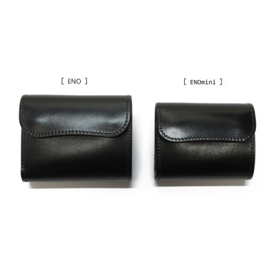 画像8: WILD SWANS（ワイルドスワンズ）ENO mini（イーノミニ）ミニ3つ折りウォレット"サドルプルアップ"/Black（ブラック）