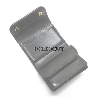 画像6: WILD SWANS（ワイルドスワンズ）ENO mini（イーノミニ）ミニ3つ折りウォレット"サドルプルアップ"/Black（ブラック）