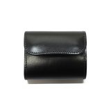 WILD SWANS（ワイルドスワンズ）ENO mini（イーノミニ）ミニ3つ折りウォレット"サドルプルアップ"/Black（ブラック）