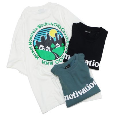 画像1: MMWCCC（マーモット×シティーカントリーシティー）Feel Up S/S T-Shirt（フィールアップショートスリーブTシャツ）"Motivasion" / 3Colors（全3色展開）