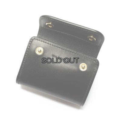 画像4: WILD SWANS（ワイルドスワンズ）ENO mini（イーノミニ）ミニ3つ折りウォレット"サドルプルアップ"/Black（ブラック）