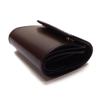 画像3: WILD SWANS（ワイルドスワンズ）ENO mini（イーノミニ）ミニ3つ折りウォレット"サドルプルアップ"/Choco（チョコ）