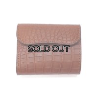 WILD SWANS（ワイルドスワンズ）ENO（イーノ）ミニ3つ折りウォレット/コニャック"POROSUS（ポロサス）"×キャメル"サドルプルアップ"