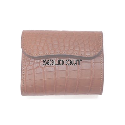 画像1: WILD SWANS（ワイルドスワンズ）ENO（イーノ）ミニ3つ折りウォレット/コニャック"POROSUS（ポロサス）"×キャメル"サドルプルアップ"