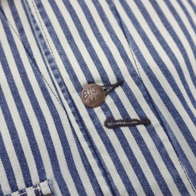 画像6: BARNS OUTFITTERS×BIG MAC（バーンズアウトフィッターズ×ビックマック）Denim Coverall（デニムカバーオール） / Hickory（ヒッコリー）