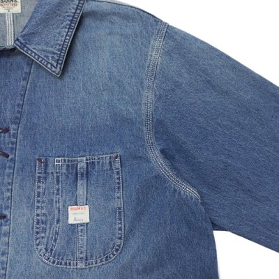 画像5: BARNS OUTFITTERS×BIG MAC（バーンズアウトフィッターズ×ビックマック）Denim Coverall（デニムカバーオール） / L,Indigo（ライトインディゴ）