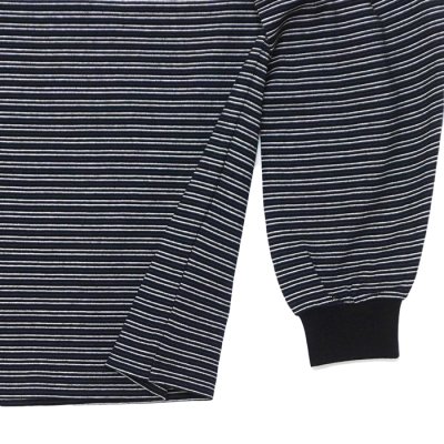 画像5: EVCON（エビコン）BORDER WIDE L/S TEE（ボーダーワイドロングスリーブTシャツ） / Black（ブラック）