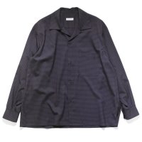 KAPTAIN SUNSHINE（キャプテンサンシャイン）Summer Wool Open Collar Shirt（サマーウールオープンカラーシャツ）/ Brown Plaid（ブラウンチェック）