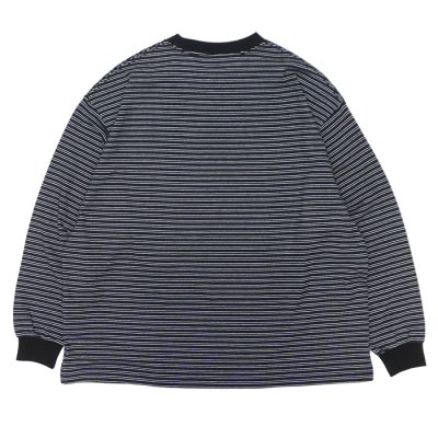 画像2: EVCON（エビコン）BORDER WIDE L/S TEE（ボーダーワイドロングスリーブTシャツ） / Black（ブラック）