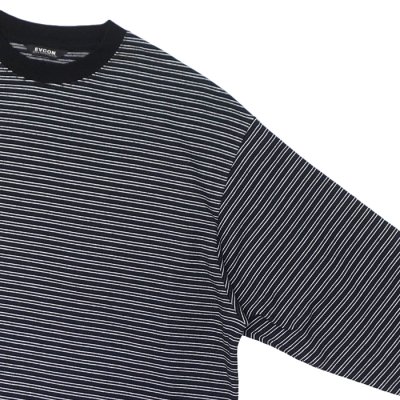 画像4: EVCON（エビコン）BORDER WIDE L/S TEE（ボーダーワイドロングスリーブTシャツ） / Black（ブラック）