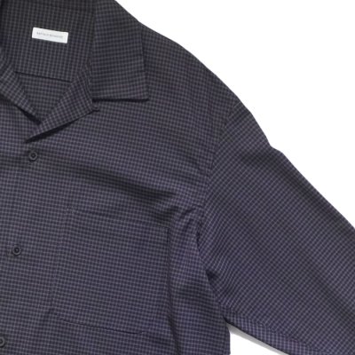 画像4: KAPTAIN SUNSHINE（キャプテンサンシャイン）Summer Wool Open Collar Shirt（サマーウールオープンカラーシャツ）/ Brown Plaid（ブラウンチェック）