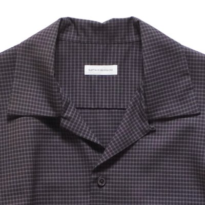画像3: KAPTAIN SUNSHINE（キャプテンサンシャイン）Summer Wool Open Collar Shirt（サマーウールオープンカラーシャツ）/ Brown Plaid（ブラウンチェック）