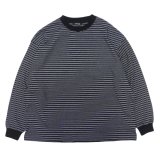 EVCON（エビコン）BORDER WIDE L/S TEE（ボーダーワイドロングスリーブTシャツ） / Black（ブラック）